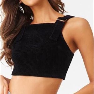 Black Corduroy Top